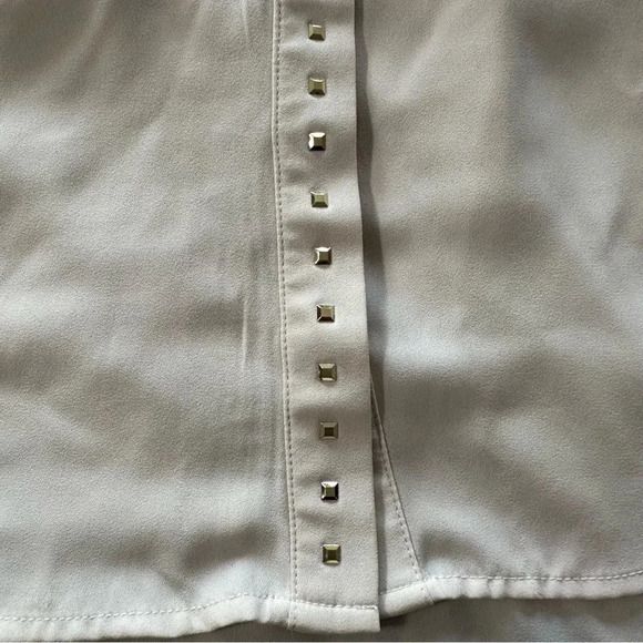 Cotton Candy women's size small sleeveless cream tunic with embellishments - Picture 5 of 5